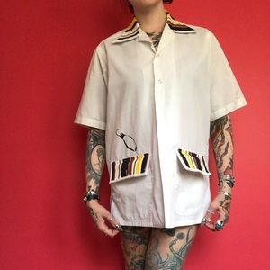 Men’s bowling button up short sleeve